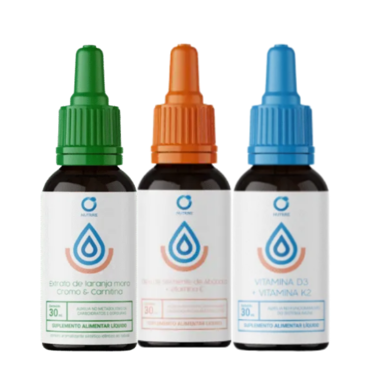 KIT LARANJA MORO - COLESTEROL - VIT D3 + K2